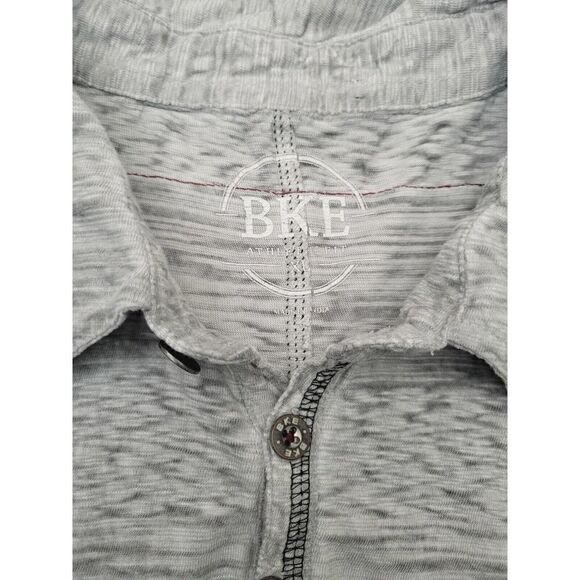 BKE Men Polo Shirt XL Gray Basic Short Sleeve Collared Casual - Picture 5 of 10